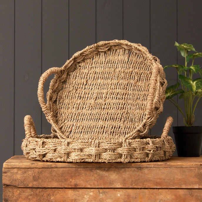 Handmade Braided Seagrass Tray