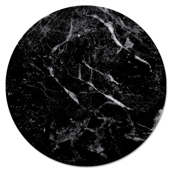 Black Marble Tempered Glass Lazy Susan