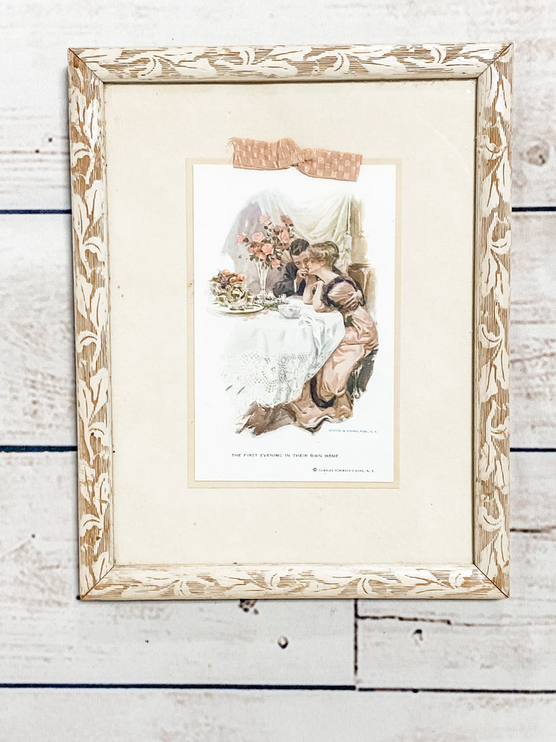 Framed Fisher Artwork "First Evening"