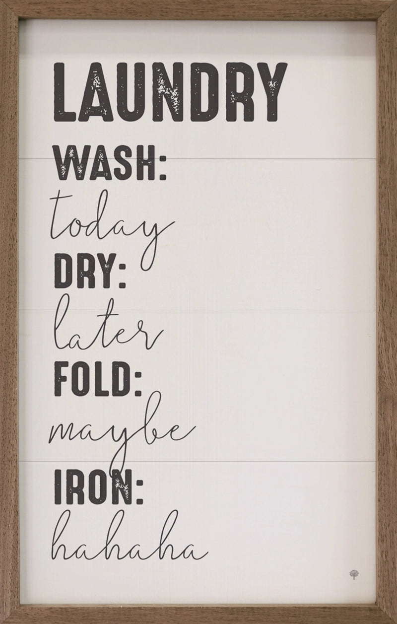 16x24 Laundry Schedule Sign