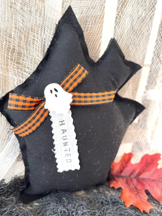 Halloween Haunted House Pillow
