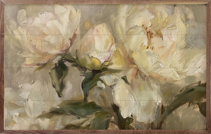 16x10 Peony Wildflower Wall Art