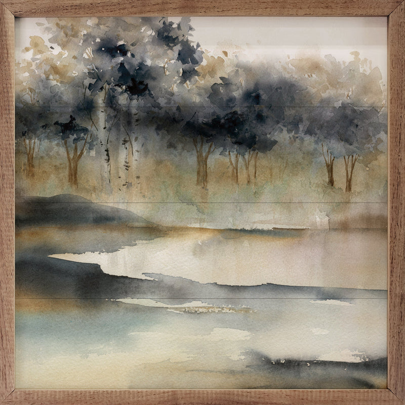 12x12 Silent Waters 1 Framed Wall Decor