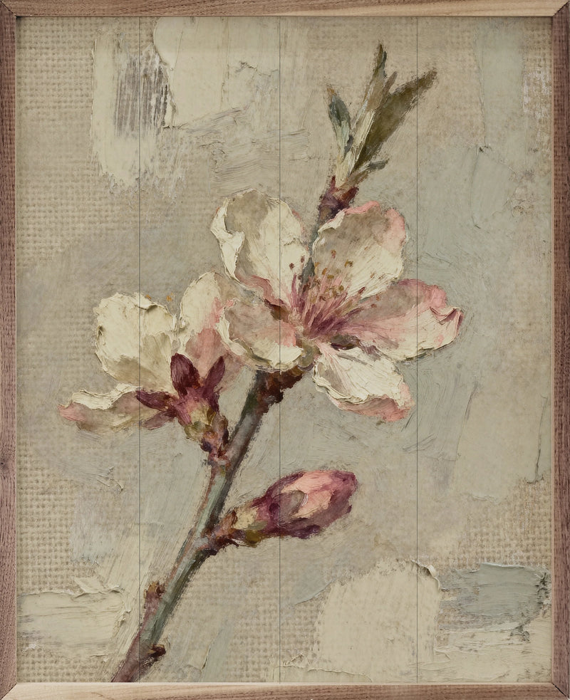 Simple Flower Branch Framed Wall Decor