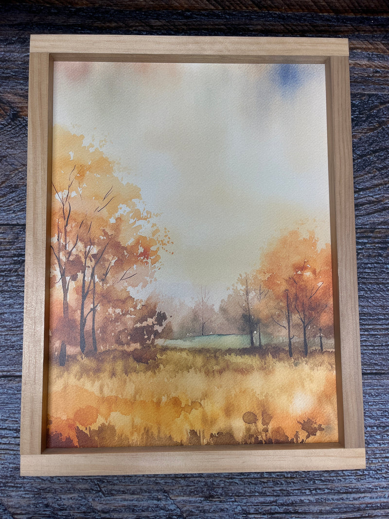 Autumn Watercolor 1 Framed Wall Decor