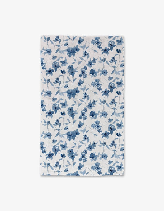 Geometry Luxe Hand Towel - Blue Floral