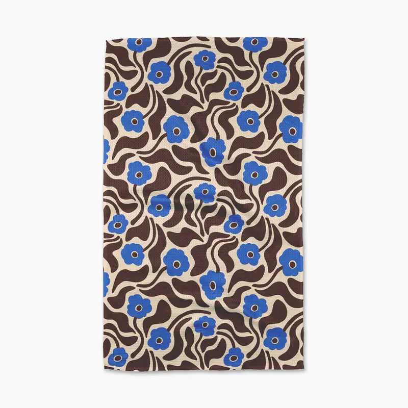 Geometry Tea Towel - Dancing Blooms