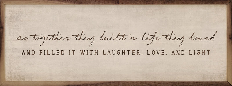 36x12 So Together They Built