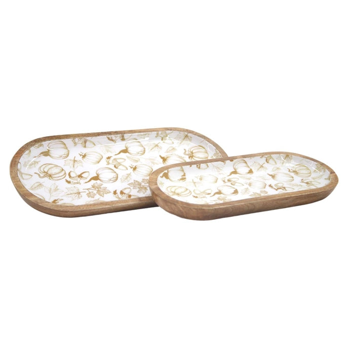 Set of 2 Harmony Enamel Fall Trays