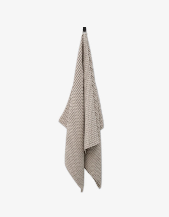 Geometry Waffle Bath Towel - TAUPE