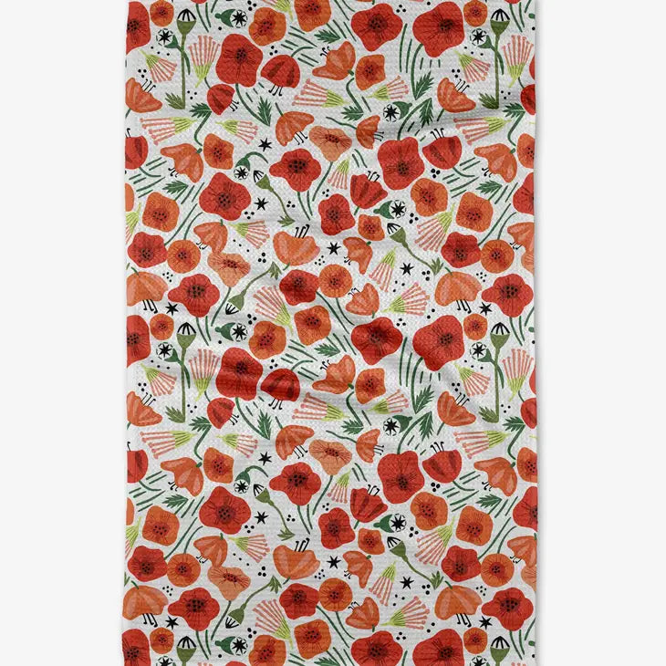 Poppy Power Tea Towel