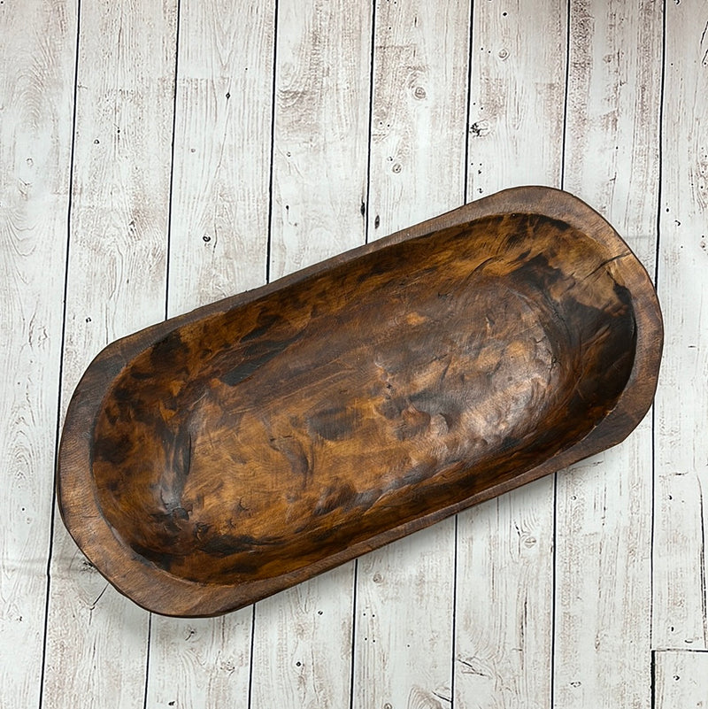 Oblong Wooden Bowl - 2025
