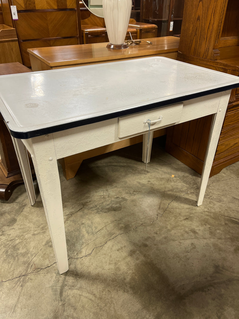 Sellers/Hoosier Metal Top Table (white)