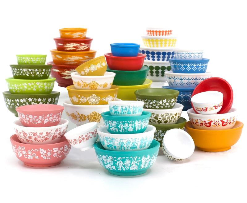 Stackable Pyrex Miniature Vintage Bowls