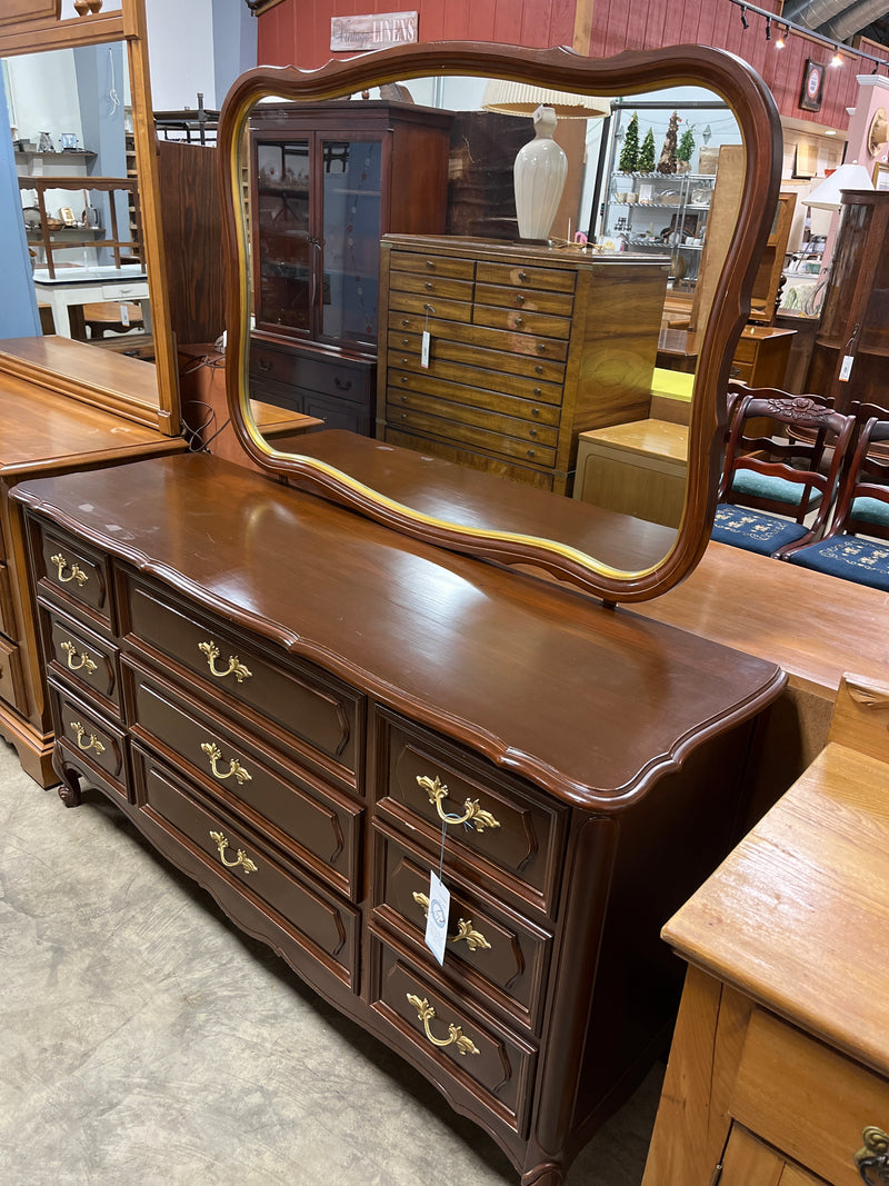 French Provincial Dresser w/ Mirror