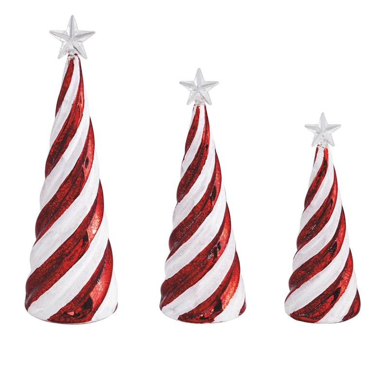 Candy Cane Glass Tree