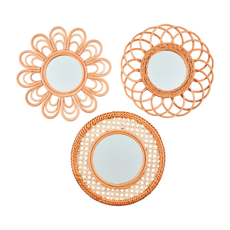 Rattan Woven Mirror