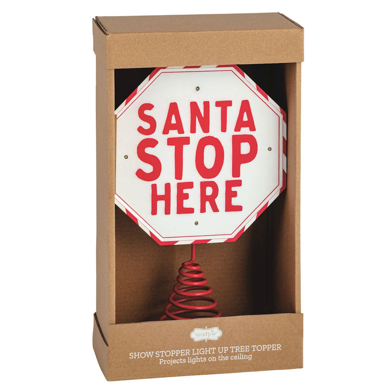 Santa Stop Projector Tree Topper