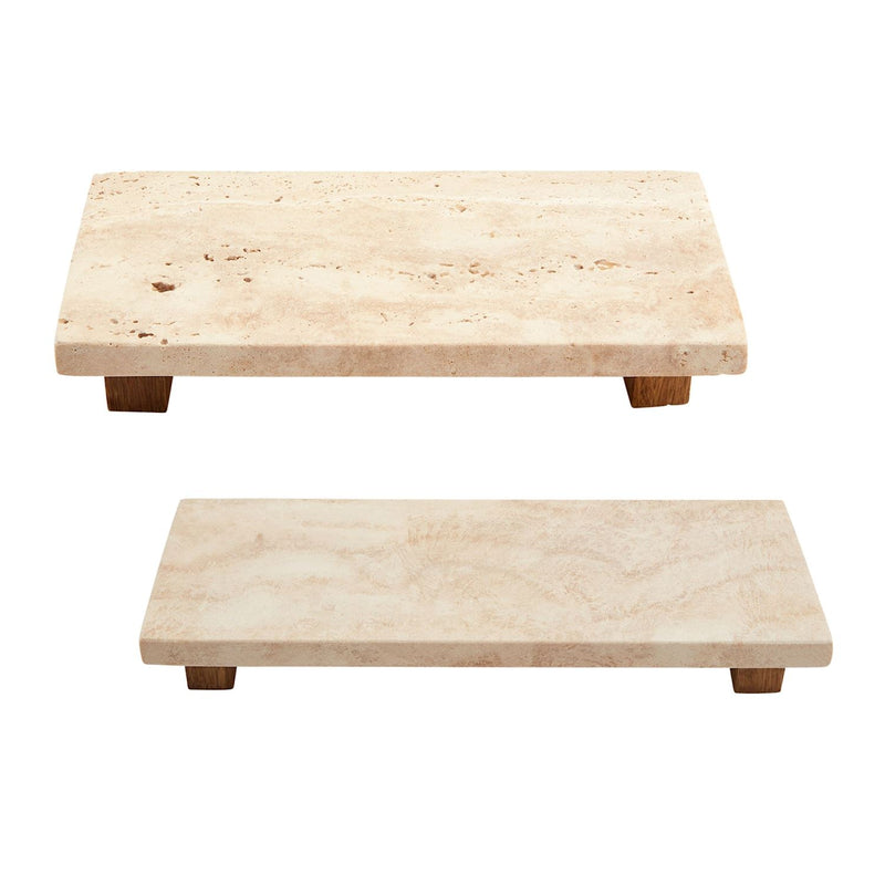 Stone Footed Tray