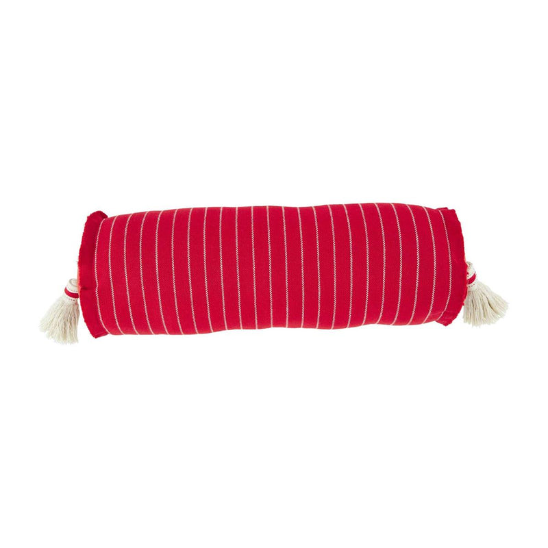 Red Stripe Holiday Bolster