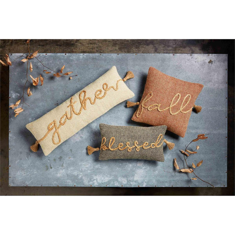 Jute Tassel Fall Pillow