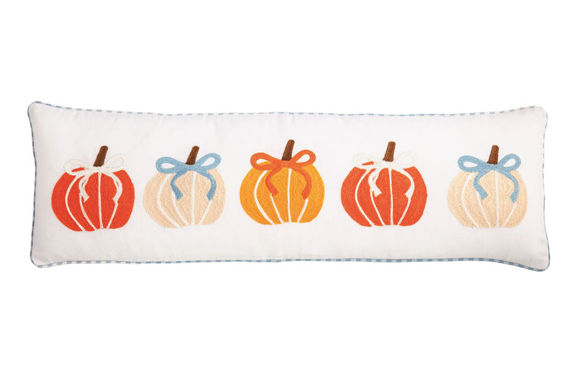 Pumpkin Embroidered Pillow