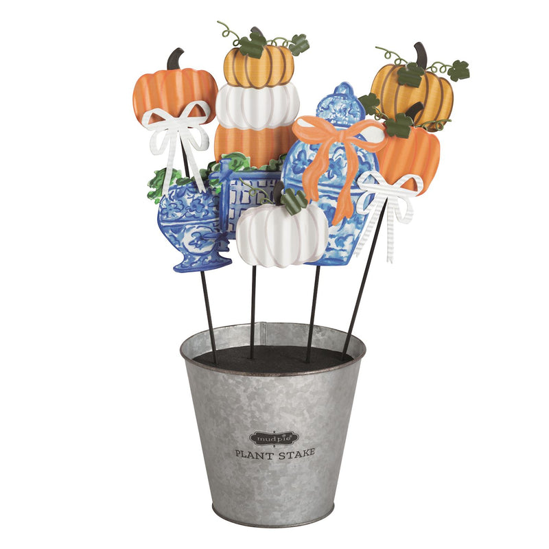 Pumpkin Topiary Garden Stake