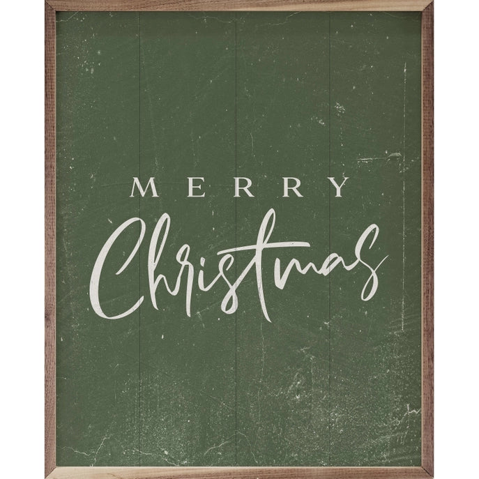 8X10 Merry Christmas Fancy Framed Wall Art