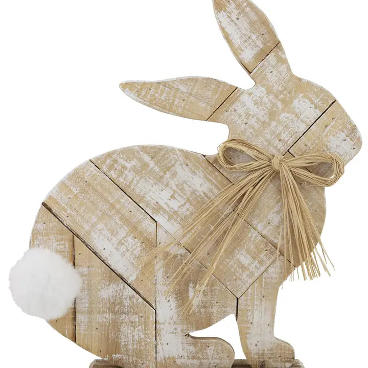 Lilly Belle Bunny Wood White Easter Accents