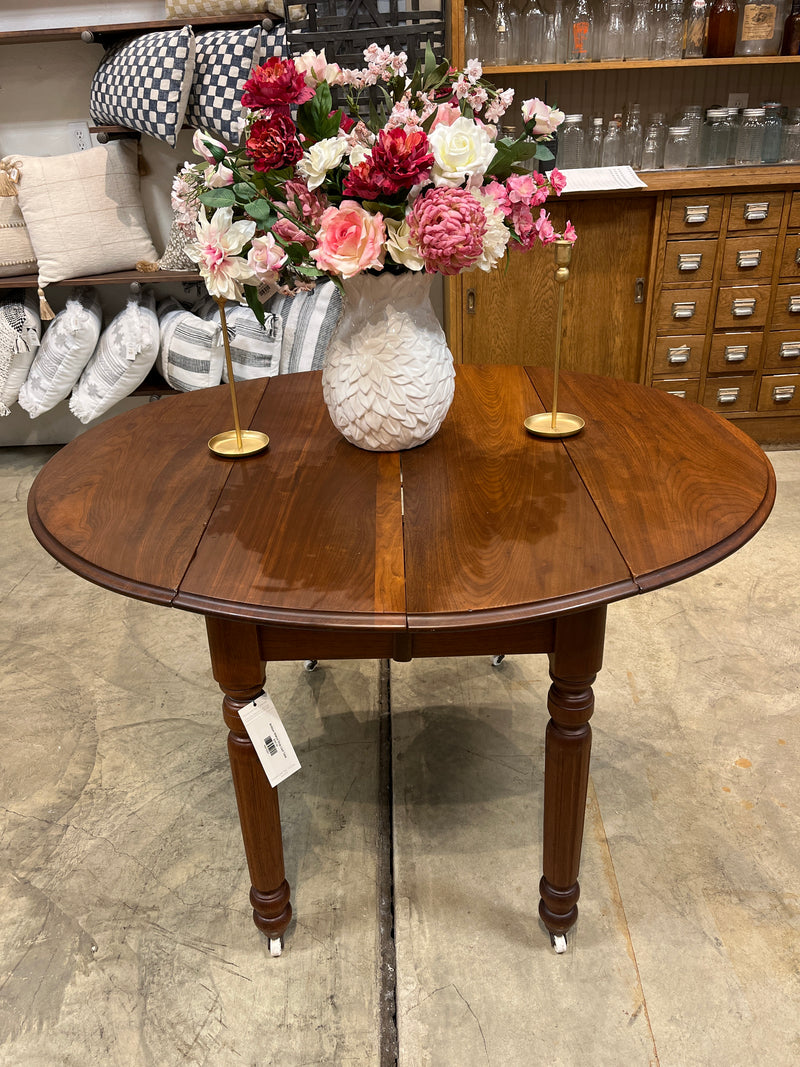 Antique Walnut Drop Leaf Table
