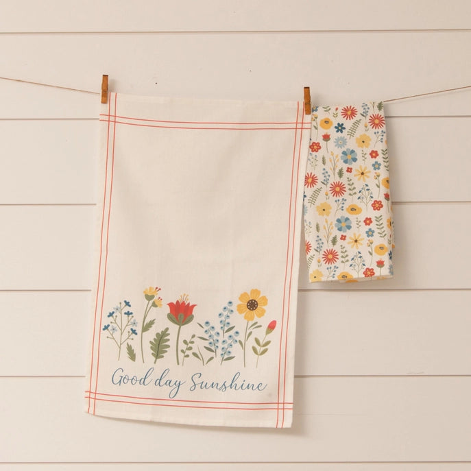 Set of 2 Tea Towels - Good Day Sunshine