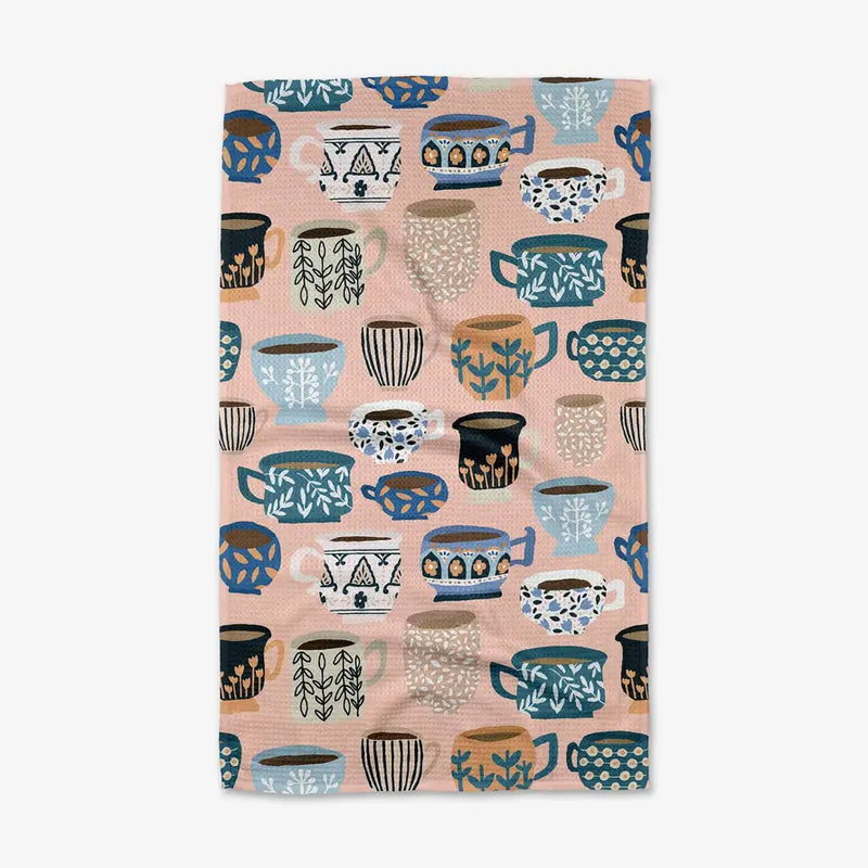 Geometry Tea Towel - Les Tasses