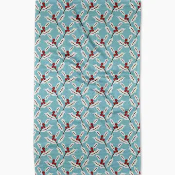 Geometry Tea Towel - Winter Holly