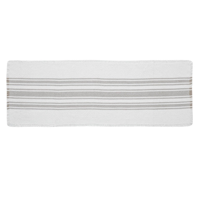 Antique White / Grey Stripe Indoor/Outdoor Runner