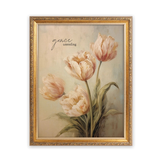 Grace Unending Framed Linen Art