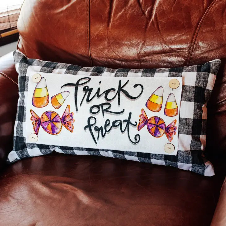 Trick or Treat Candy Lumbar Pillow Swap