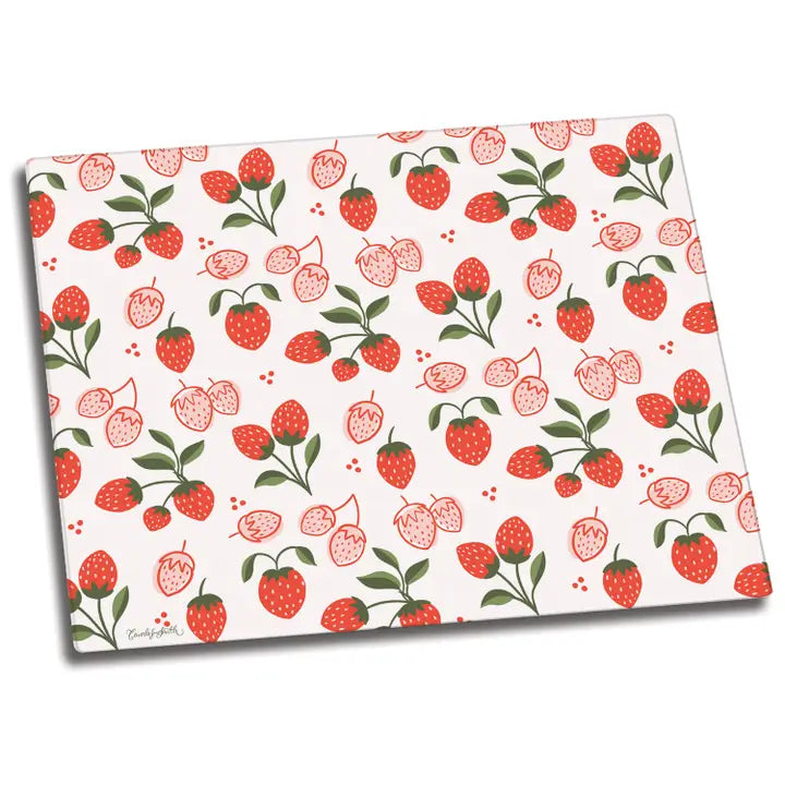 Tooty Fruity 15x12 Tempered Glass Cutting Board