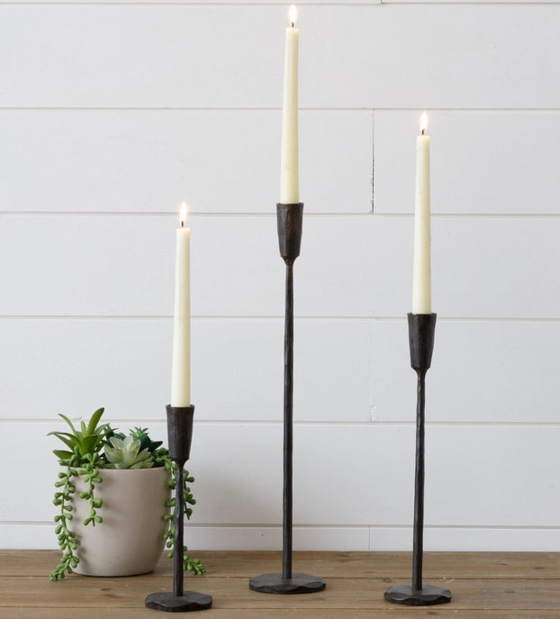 Black Iron Candle Holder