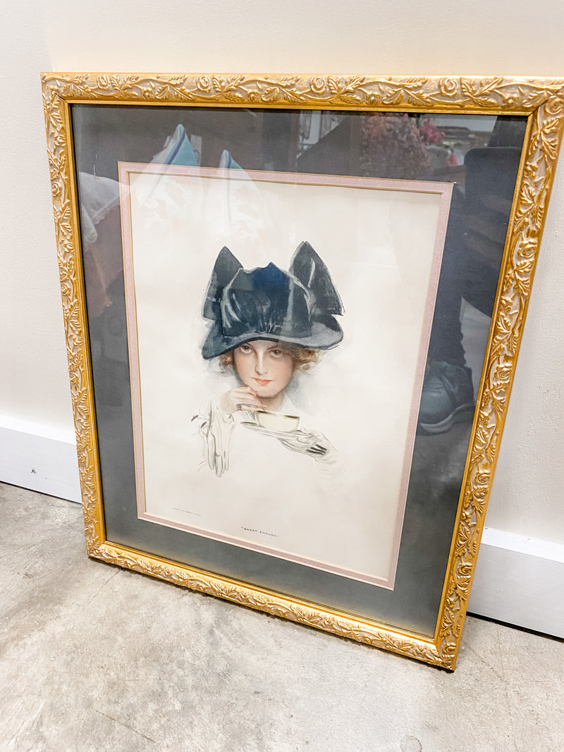 Framed Fisher Artwork "Sweet Enough"