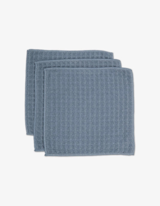 Geometry Waffle Wash Cloth Set - SKY