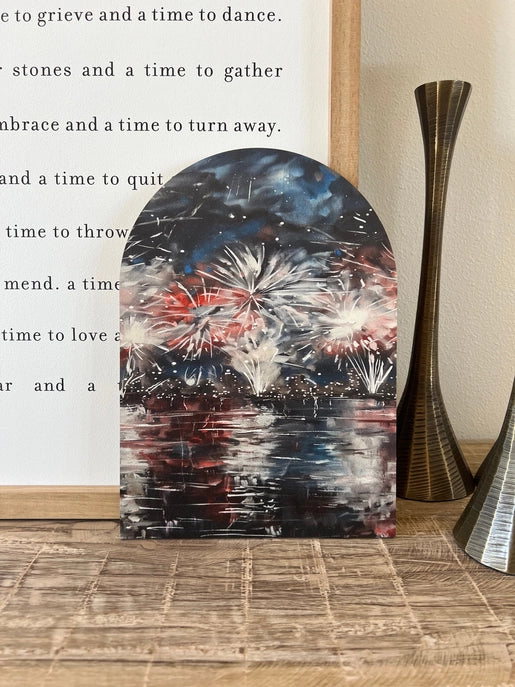 7x10 Vintage Fireworks Arch w/ Base