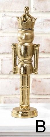 11" Gold Aluminum Nutcracker