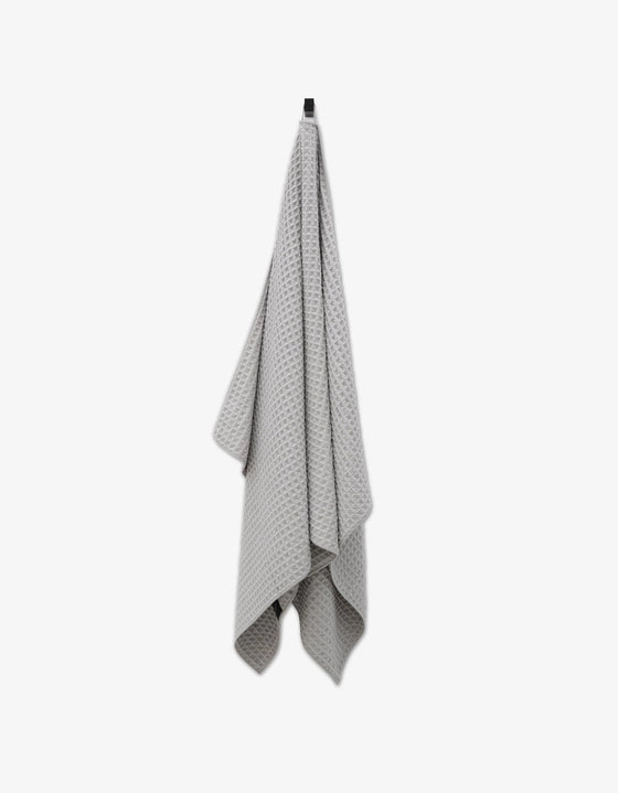 Geometry Waffle Bath Towel - STONE