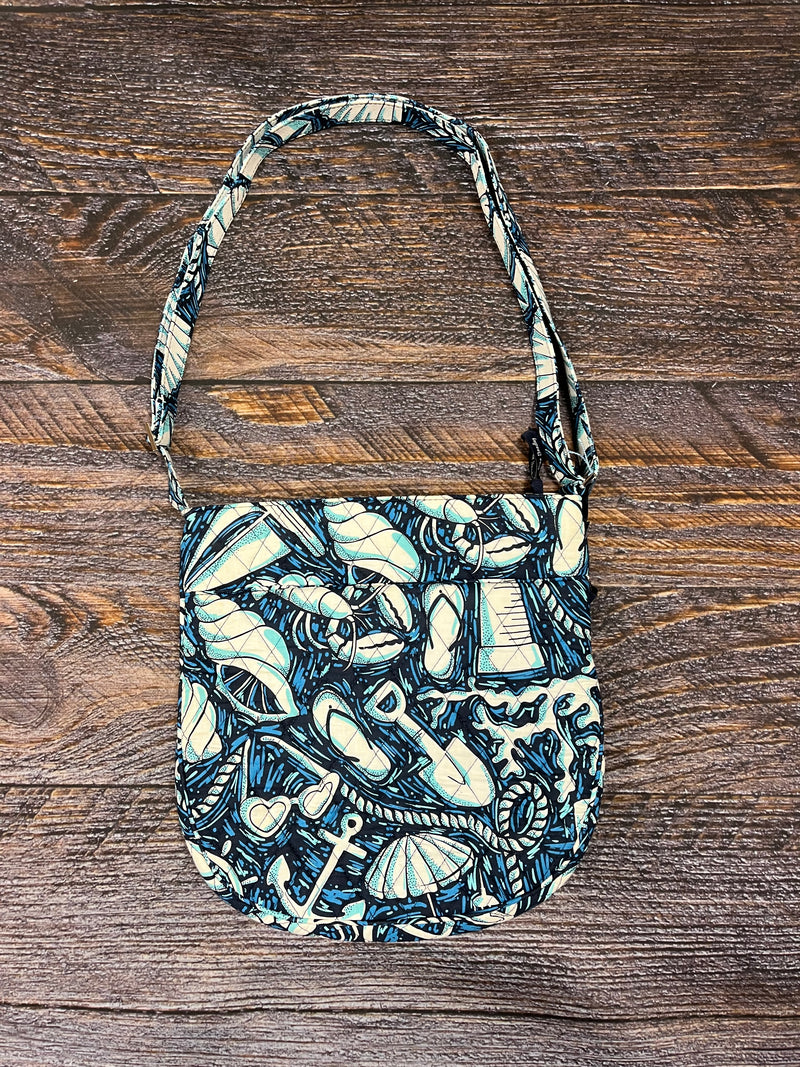 Vera Bradley Shore Enough Triple Zip Hipster Crossbody