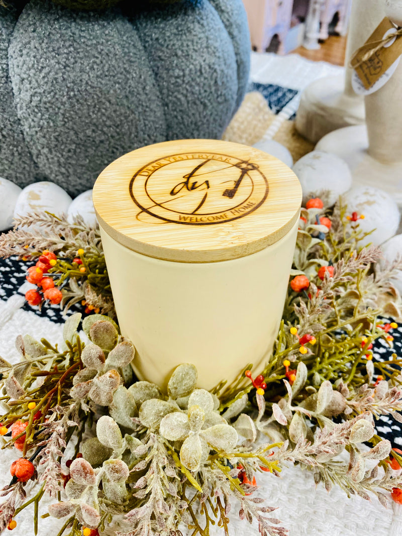 12 oz. Handmade Scented Candle - Candy Corn with Buttercream