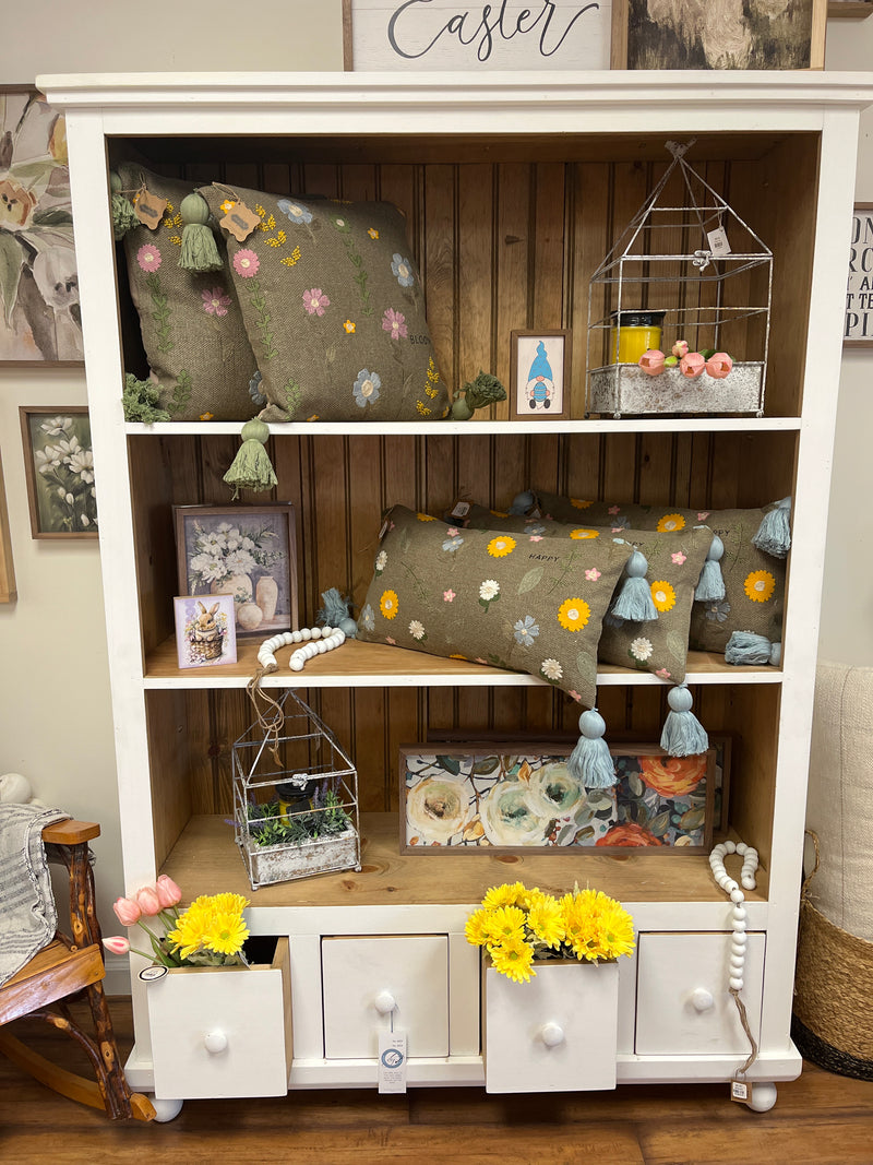 Amish Built Bookcase 4 Drawers