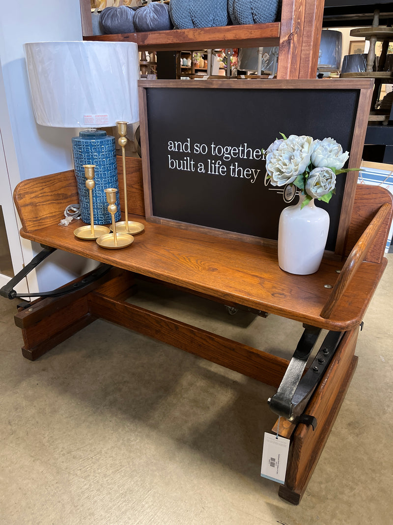 Buckboard Bench Antique w/ base