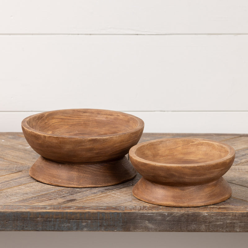 Raised Wood Bowl
