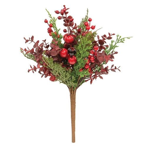 Maroon Eucalyptus & Berry Bush
