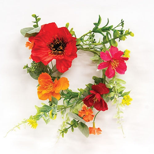 Sunset Poppy & Blooms Candle Ring